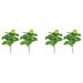 4Pcs Artificial Fiddle Leaf Fig Tree 19.6 Inch Faux Plants Ficus Greenery for Wedding Courtyard Outdoor Decoration