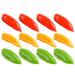 12pcs Simulation Pepper Fake Pepper Realistic Faux Pepper Fake Vegetables for Photo Prop