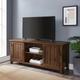 Homeology - ranch Walnut Dual Compartment Storage 6-Shelf up to 65" Flat Screen tv Cabinet