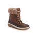 Women's Winnie Waverly Bootie by MUK LUKS in Coffee (Size 7 1/2 M)