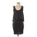 Soft Joie Casual Dress - Shift Scoop Neck Sleeveless: Black Print Dresses - Women's Size X-Small