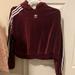 Adidas Tops | Adidas Crop Hoodie | Color: Purple | Size: M