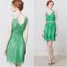 Anthropologie Dresses | Anthropologie Yoana Baraschi Green Embroider Cloverlace Dress. Sz 6 | Color: Green | Size: 6