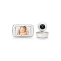 Motorola VM855 Smart Connect Wi-Fi Video Baby Monitor with Motorola Nursery App and 5" parent unit, White