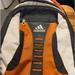 Adidas Other | Adidas Backpack Size 18x15 | Color: Black/Orange | Size: Os