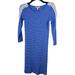 Lilly Pulitzer Dresses | Lilly Pulitzer Women’s Sz Xs Beckon Blue & White Breeze Marlowe 3/4 Sleeve Dress | Color: Blue/White | Size: Xs