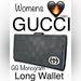 Gucci Bags | Gucci Gg Monogram Leather/Canvas Ling Wallet With Lots Of Storagevguc | Color: Black/Gold | Size: Long Wallet