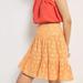 Anthropologie Skirts | Anthropologie Maeve A-Line Tiered Mini Eyelet Skirt | Color: Orange | Size: S