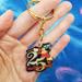 Disney Accessories | 1996 Walt Disney 25th Anniversary Mickey Mouse Fantastia Commemorative Keychain | Color: Gold/Red | Size: Os