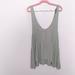 American Eagle Outfitters Tops | American Eagle Soft & Sexy Sage Green Ribbed Henley Tank Top Size Large | Color: Green | Size: L