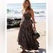 Free People Dresses | Free People Daisy Chain Embroidered Tiered Maxi Dress | Color: Brown | Size: Xl