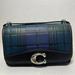 Coach Bags | Coach Bandit Crossbody Bag Plaid Print Purse Holiday Blue Black | Color: Black/Blue | Size: Os