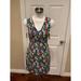 Kate Spade New York Dresses | Kate Spade Bright Floral Print V-Neck Fit-N-Flare Dress, Size 2 | Color: Green/Pink | Size: 2