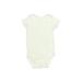 Just One You Made by Carter's Short Sleeve Onesie: Ivory Solid Bottoms - Size 6 Month