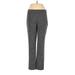 Lands' End Casual Pants - Mid/Reg Rise Straight Leg Boyfriend: Gray Bottoms - Women's Size 6