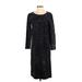 BB Dakota by Steve Madden Casual Dress - Sweater Dress: Black Marled Dresses - Women's Size Medium