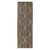 8 x 2.6 x 0.5 in Area Rug - Villa by Classic Home Tustin Area Rug w/ Non-Slip Backing Cotton/Jute & Sisal | 8 H x 2.6 W x 0.5 D in | Wayfair