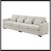 Latitude Run® 104" 4-Seater Modern Linen Fabric Sofa w/ Armrest Pockets & 4 Pillows, Minimalist Style Couch For Living Room, Apartment | Wayfair