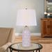 George Oliver Kimmora Table Lamp Ceramic/Linen in White | 24 H x 13 W x 13 D in | Wayfair 20BE811EA4EE41F0B4DFD56937A5043B