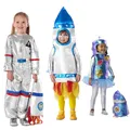 Costume d'AstronsomSpaceman pour Enfant Fille et Garçon Combinaison de Barrage Déguisement de