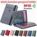Sac de passeport en cuir RFID porte-documents GT porte-cartes ultra-mince multifonction