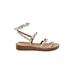 Wanted Sandals: Silver Print Shoes - Women's Size 8 - Open Toe