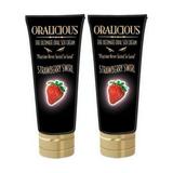 Hott Products Oralicious-Strawberry Swirl 2 Oz (Pack of two)