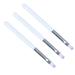 FRCOLOR 3pcs Nail Brush White Bar Violet Light Therapy Pen Flat Brush Light Therapy Nail Brush Gel Pen Nail Tools Drawing Brush Manicure Tool