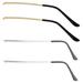 2 Pairs Fashion Glasses Replacement Temples Sunglasses Eyeglasses Metal Arms Legs