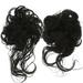 2 Pcs Ball Head Wig Ring Curly Human Hair Wig Fake Hair Bun Messy Hair Bun Curly Wig Hair Bun Hairpiece