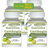 100% Pure Garcinia Cambogia 95% HCA Weight Loss Fat Burner 60 capsule Each (Pack of 4)