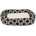 MajesticPet 40 in. Links Sherpa Donut Pet Bed - Black