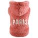Dog Clothes Pet Clothes Dog Sweaters Pet Sweaters Pet Dog Hooded Sweatshirt Pure Color Plush Warm Coat Pets Cat Letter Warm Clothes Washable And Adjustable Ctue Comfy Petwear