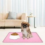 PATLOLLAV Dog Food Mat Cat Food Mat Pet Food Mat Dog Feeding Mat 20 x 12 Dog Mat for Food and Water Dog Bowl Mat Mat for Dog Food and Water Bowls Pet Food Mats for Floor Waterproof