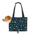 TEQUAN Foldable Dog Purse Carrier Collapsible Colorful Pet Grooming Salon Prints Pet Travel Tote Bag for Small Cat Puppy Waterproof Dog Soft-Sided Carriers