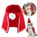 Pet Christmas Costumes Cloak Poncho Xmas Party Dressing For Cat Dog Size S/M/L