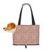 TEQUAN Foldable Dog Purse Carrier Collapsible Pastels Leopard Print Fashion Prints Pet Travel Tote Bag for Small Cat Puppy Waterproof Dog Soft-Sided Carriers