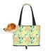 TEQUAN Foldable Dog Purse Carrier Collapsible Cartoon Lemon Orange Slices Prints Pet Travel Tote Bag for Small Cat Puppy Waterproof Dog Soft-Sided Carriers