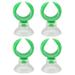 Aquarium Fish Tank Suction Cup Clips Airline Tube Holders Clamps(Green Inner Dia 17.6mm)
