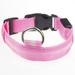 Pet Collar For Lighted Up Nylon Solid LED Dog Collar Glow Necklace Dogs Cats Collar For Pets Accessories XL