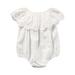 Dewadbow Newborn Infant Baby Girl Bodysuit Lace Romper Jumpsuit Outfit Sunsuit Clothes