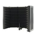 5 Panel Foldable Studio Microphone Isolation Recording Sound Absorber Foam Panel