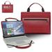ASUS VivoBook 15 R564JA Laptop Sleeve ASUS VivoBook 15 R564JA Laptop Leather Protective Case with Accesorries Bag Handle Laptop Case for ASUS VivoBook 15 R564JA (Red)