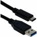 QVS 3-Meter USB-C to USB-A 3.2 5Gbps 60-Watts Sync & Power Cable (cc2231a-3m)