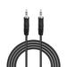 FITE ON 6ft Black 3.5mm 1/8 Audio AUX Cable Cord Lead Compatible with Portable Mini Bluetooth Speaker