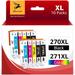 PGI-270XL CLI-271XL Ink Cartridges Compatible for Canon PGI-270XL CLI-271XL PGI 270 XL CLI 271 XL to use with MG6820 MG5720 MG7720 (2 PGBK 2B 2C 2M 2Y) 10 Pack
