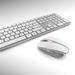 DW 9100 Slim Fullsize Wireless Keyboard and Mouse Bundle - White/silver