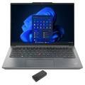 Lenovo ThinkPad E14 Home/Business Laptop (AMD Ryzen 5 7530U 6-Core 14.0in 60 Hz Wide UXGA (1920x1200) AMD Radeon 16GB RAM 512GB PCIe SSD Backlit KB Win 11 Pro) with USB-C Dock