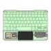 FAIOROI Wireless Gaming Keyboard- Mechanical Keyboard Bluetooth Keyboard Transparent Industrial Wind Wireless Keyboard Universal Portable Tablet Keyboard Green