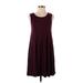 American Eagle Outfitters Casual Dress - A-Line: Burgundy Solid Dresses - Women's Size X-Small